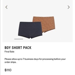FENDI X SKIMS Boy shorts 2 pack (BRAND NEW)